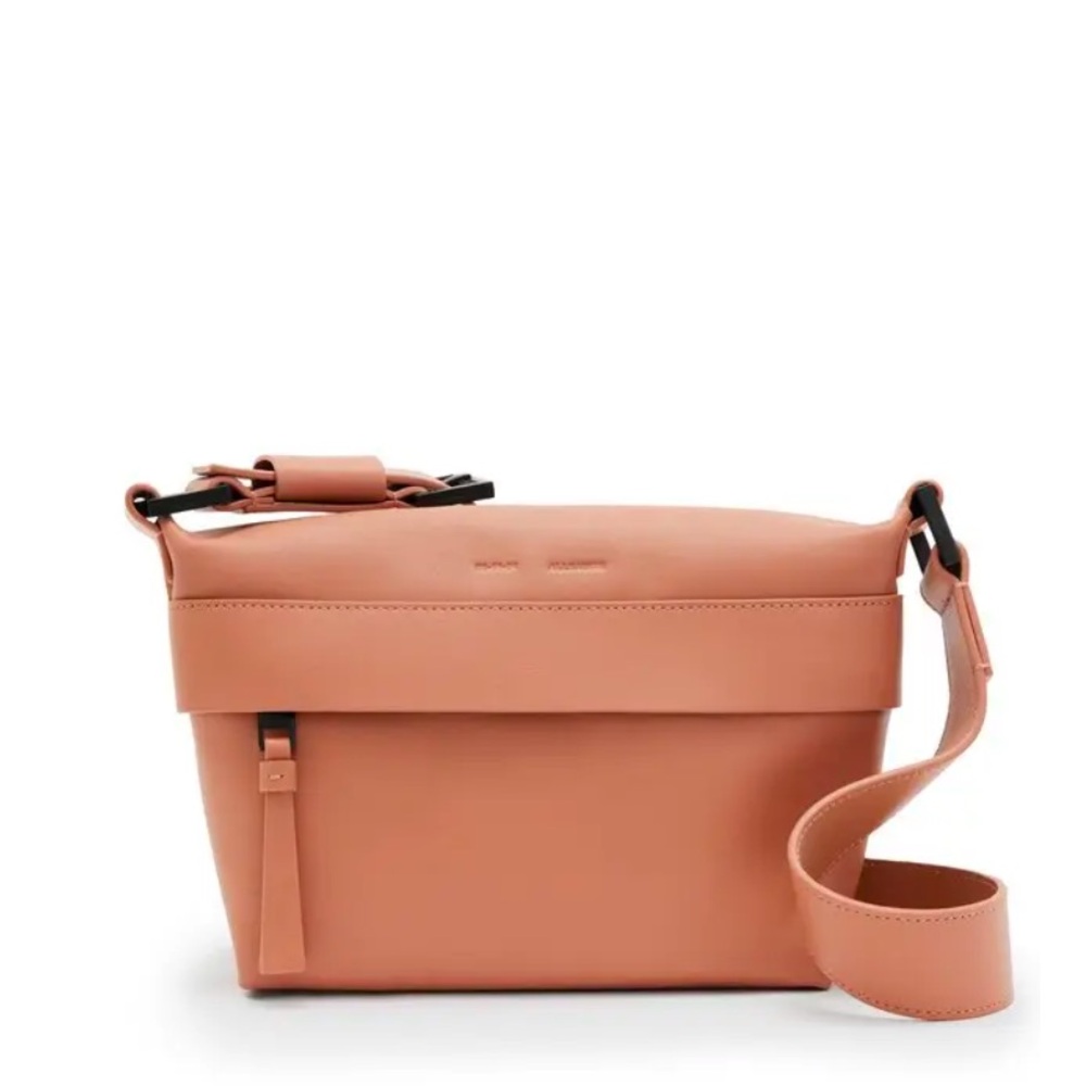 All Saints Colette Leather Crossbody Bag - Elasto Pink
